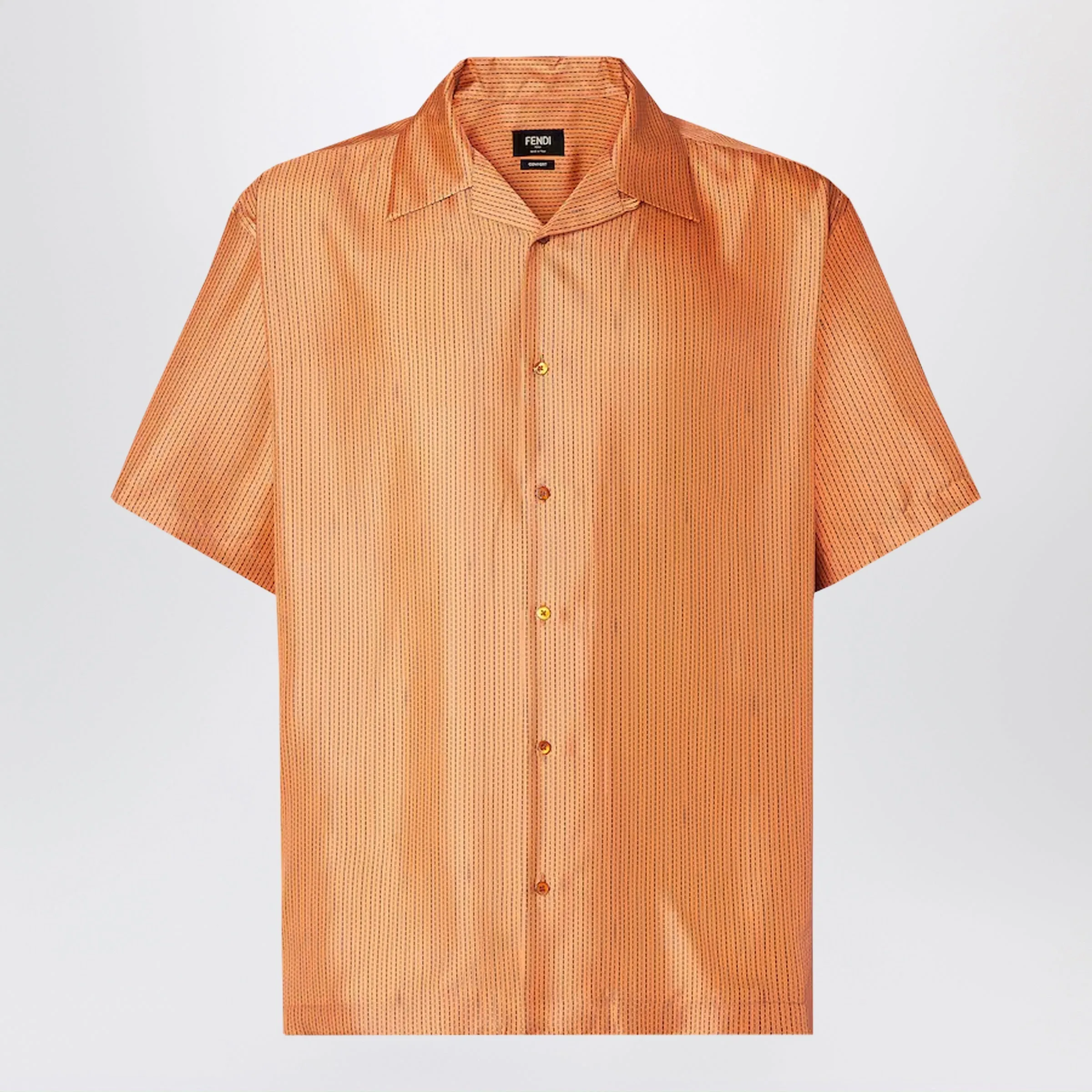 Orange Silk Shirt sold by Wanan Luxury