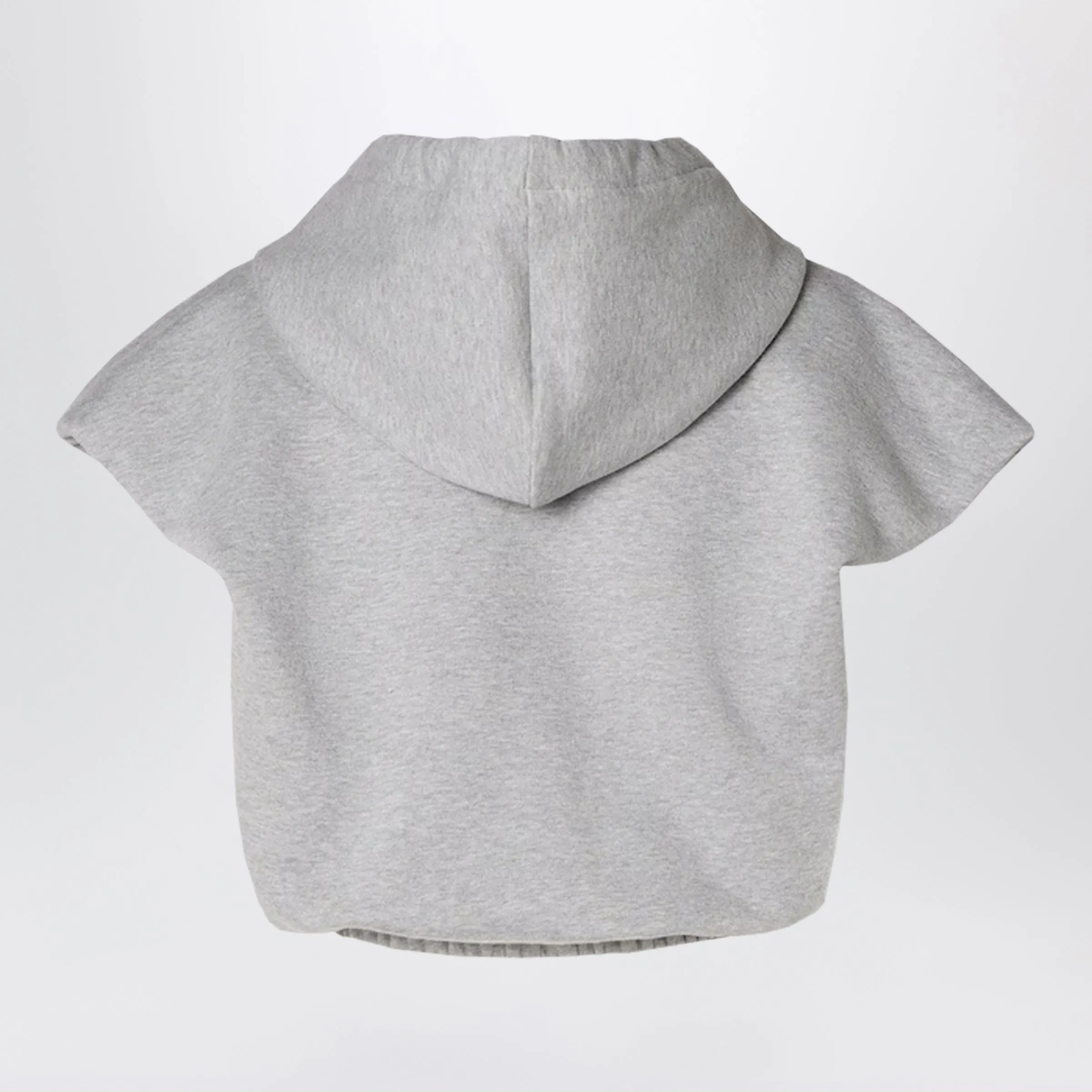 Grey Cropped Sleeveless Jersey Top sold by Wanan Luxury product image thumbnail 2