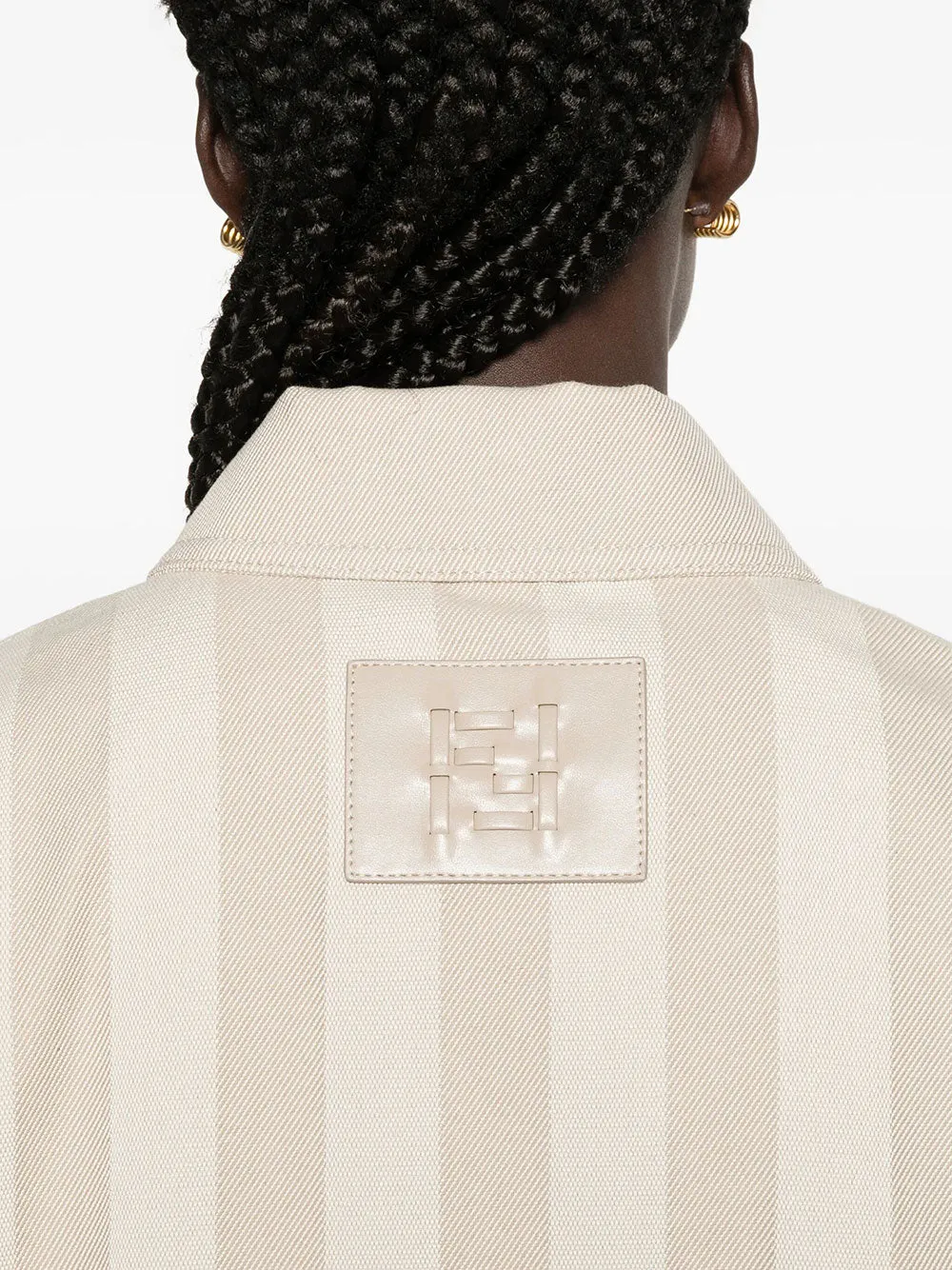Pequin Drill Cropped Jacket sold by Wanan Luxury product image thumbnail 5