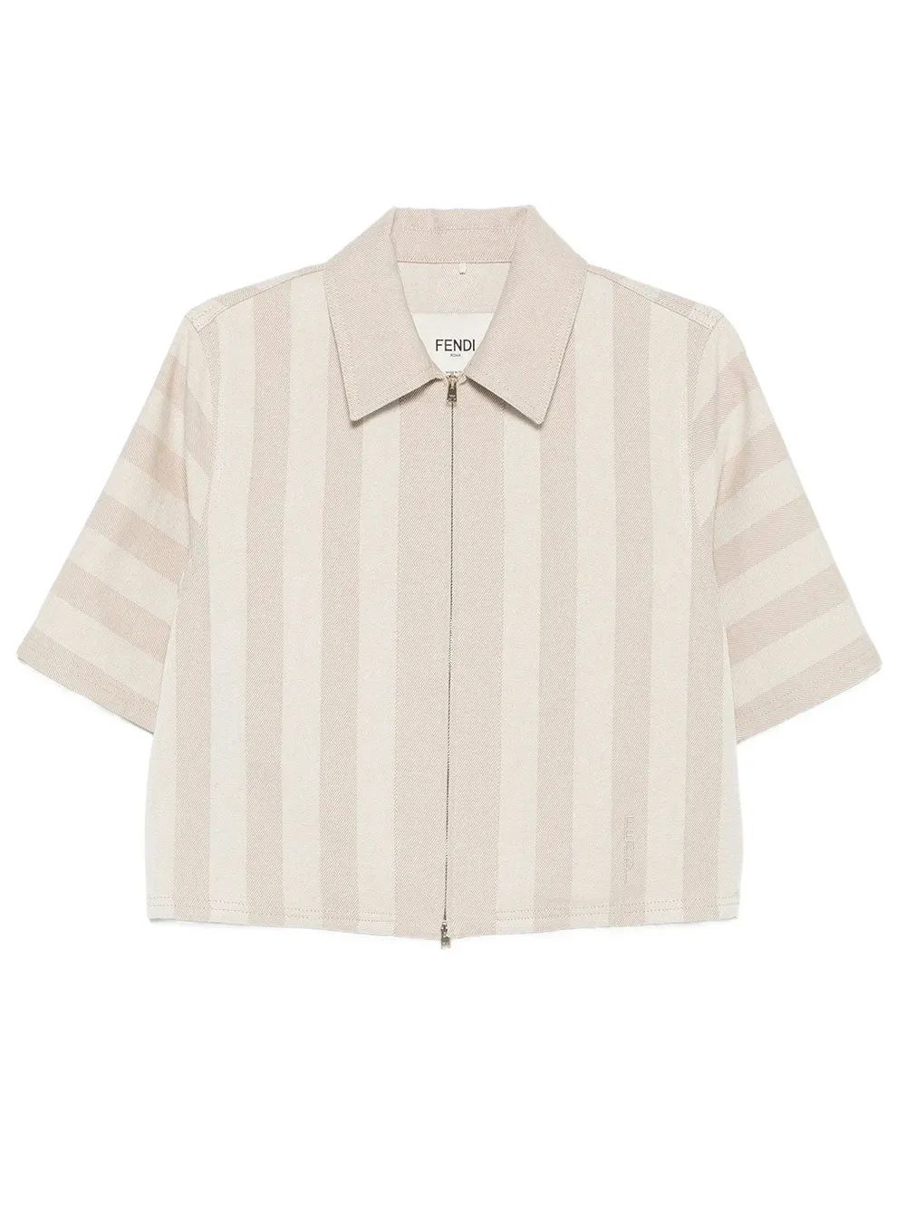 Pequin Drill Cropped Jacket sold by Wanan Luxury