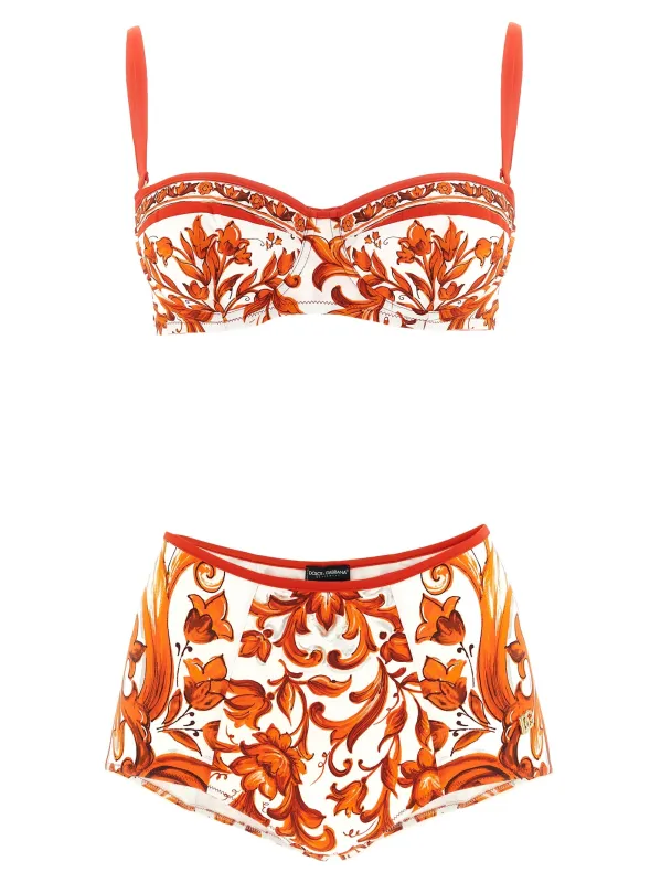 Maiolica Beachwear Orange made by Dolce & Gabanna