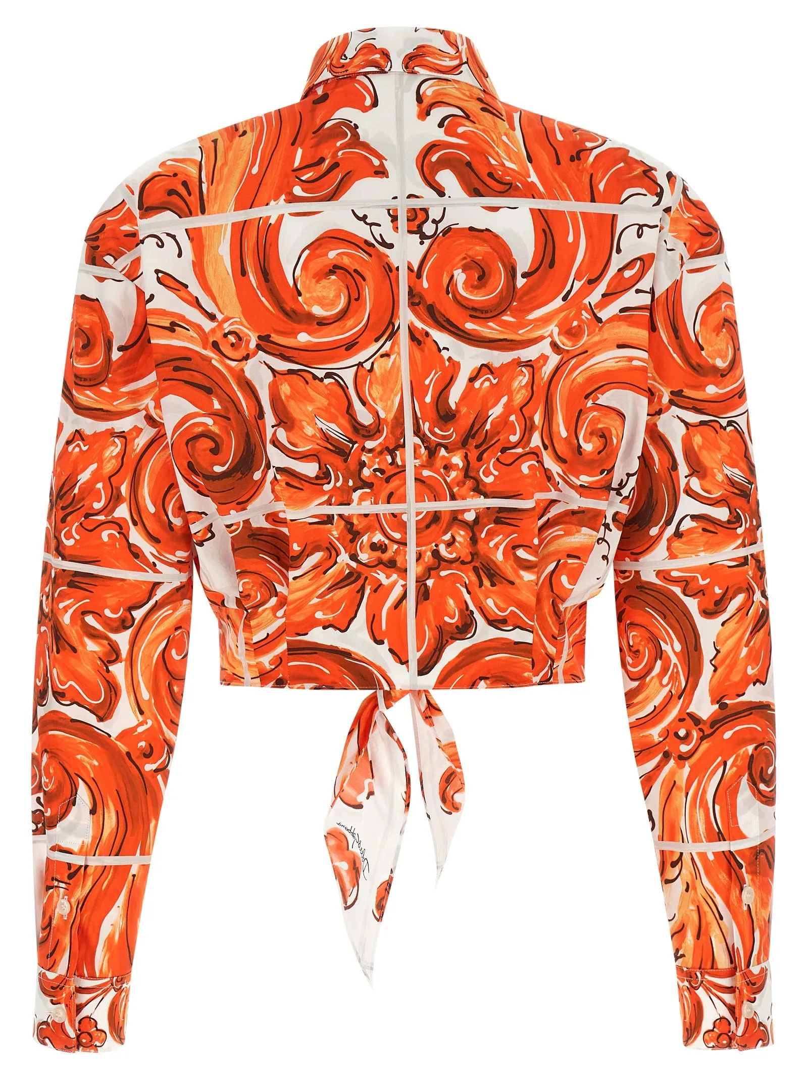 Maiolica Shirt And Blouse Orange sold by Wanan Luxury product image thumbnail 2