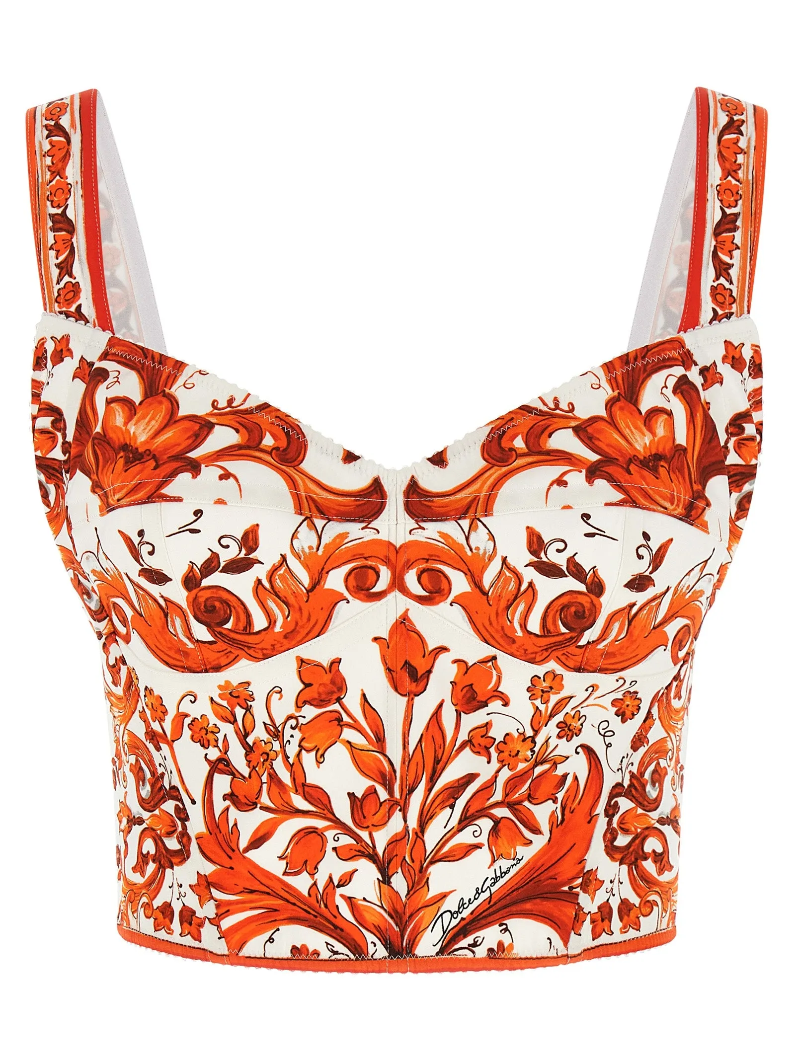 Maiolica Tops Orange sold by Wanan Luxury
