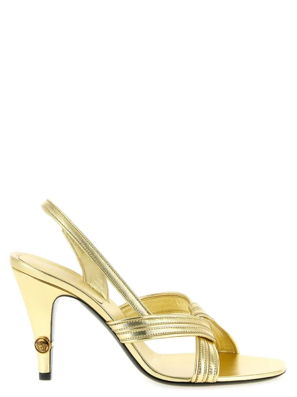 Gianni Sandals Gold made by Versace