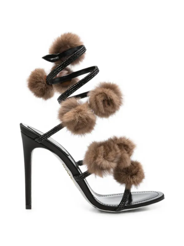 Sandals Black made by Rene Caovilla