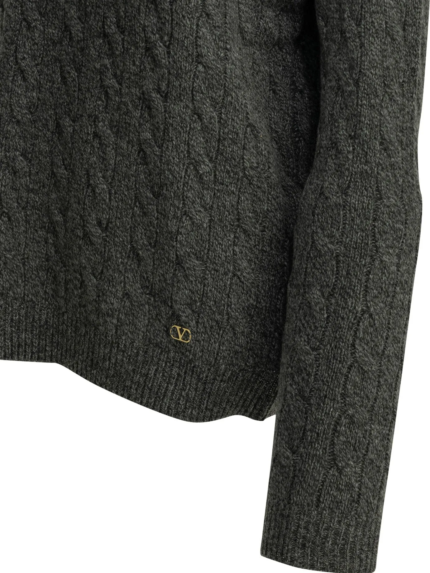 Virgin Wool Crewneck Sweater Knitwear Grey sold by Wanan Luxury product image thumbnail 4