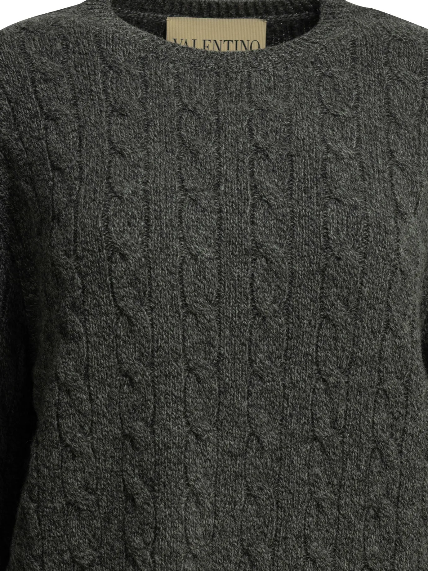 Virgin Wool Crewneck Sweater Knitwear Grey sold by Wanan Luxury product image thumbnail 3