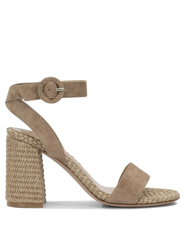 Luana 85mm Sandals Beige made by Gianvito Rossi