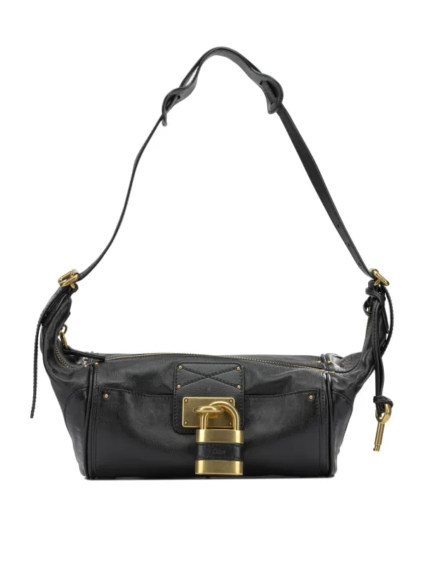 Paddington Shoulder Bags Black made by Chloe