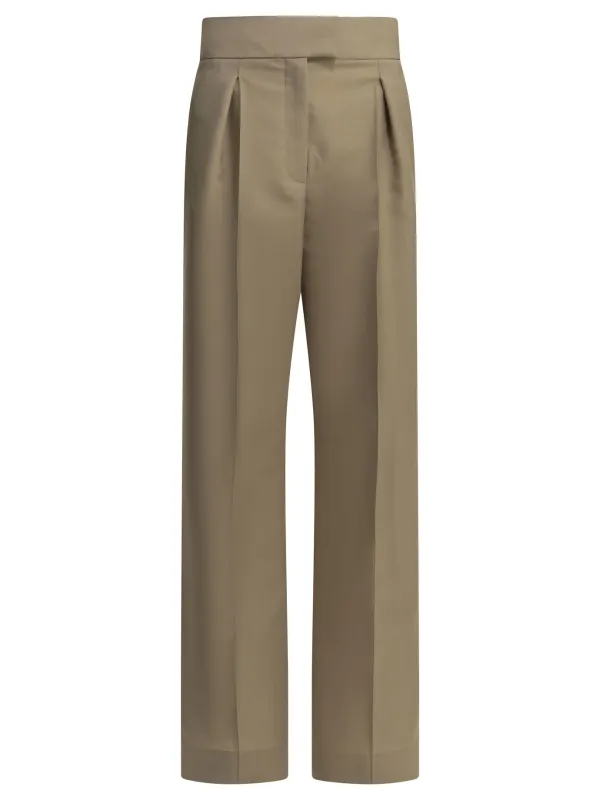 Tailored Mohair Pants Trousers Beige made by Valentino Garavani