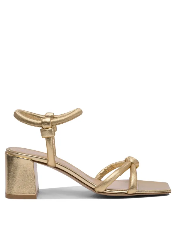 Juno 55 Mm Sandals Gold made by Gianvito Rossi