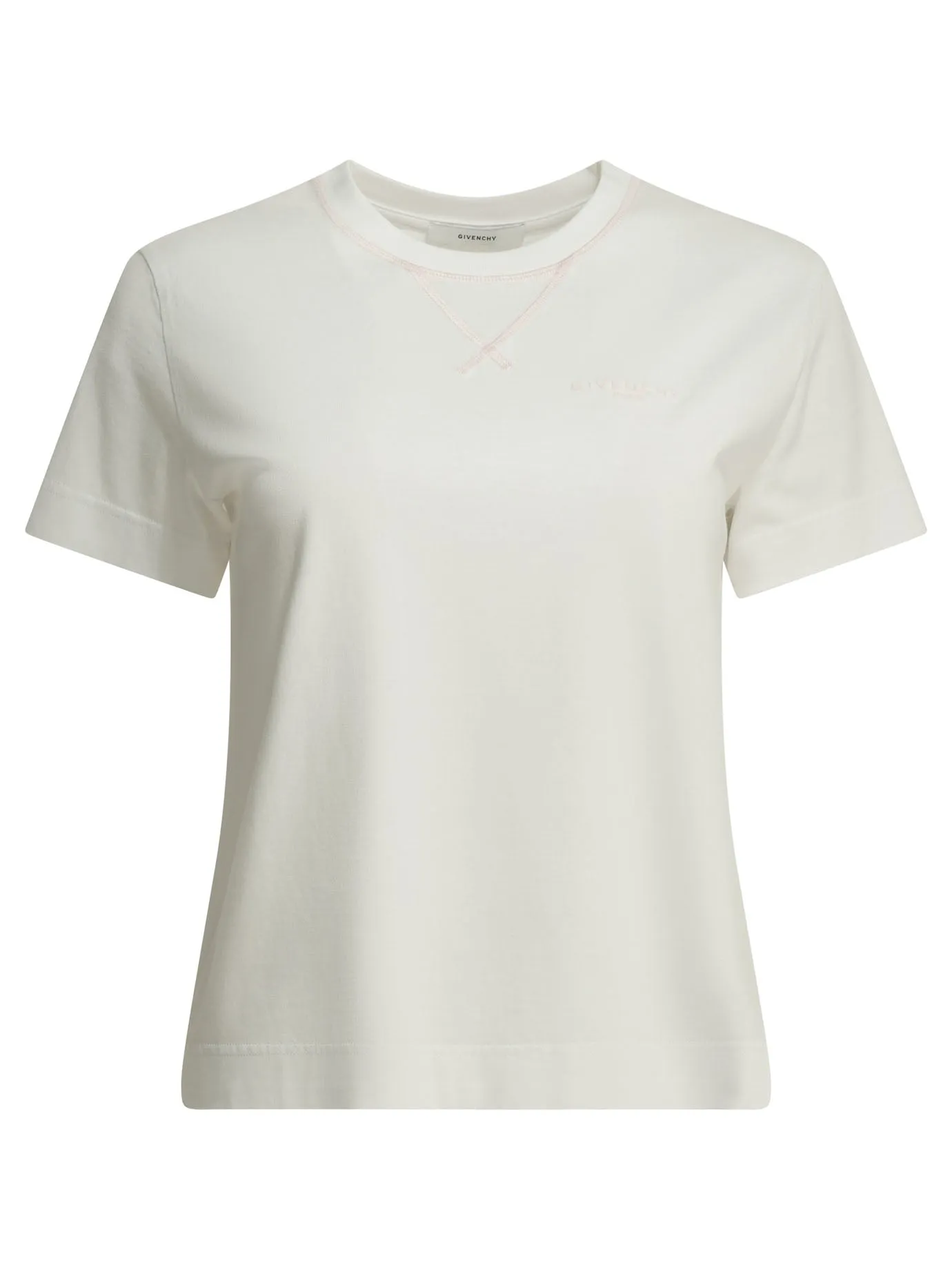 Crew-Neck T-Shirt With Logo T-Shirts White sold by Wanan Luxury