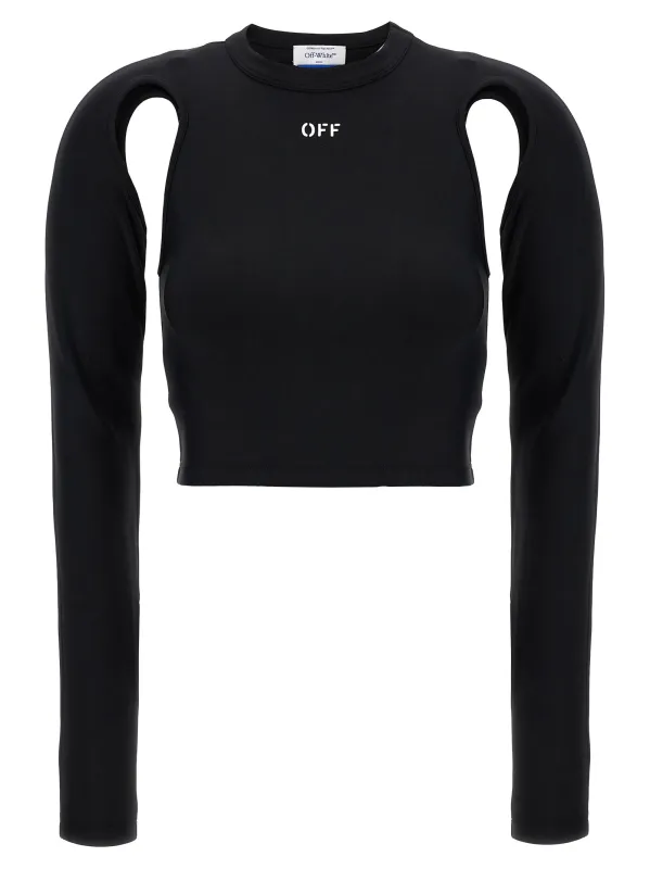 Sleek Tops Black made by Off-White