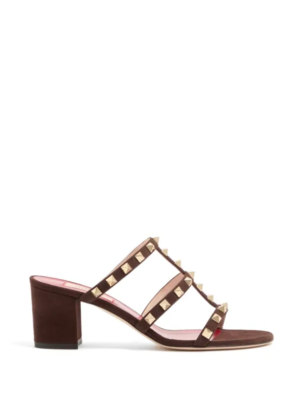 Rockstud Leather Sandals made by Valentino Garavani