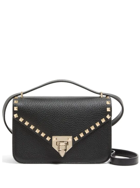 Rockstud Suede Leather Shoulder Bag made by Valentino Garavani