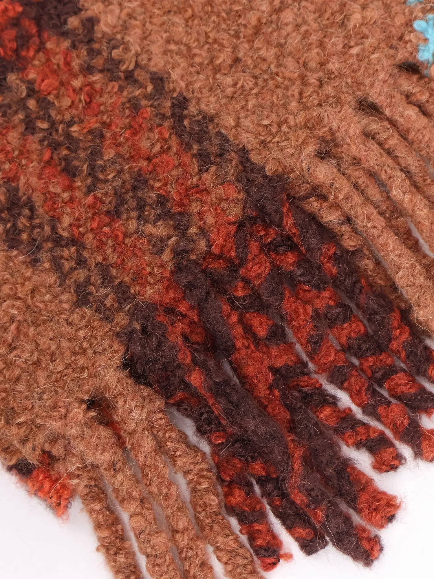 Wool Blend And Alpaca Bouclé Scarf sold by Wanan Luxury product image thumbnail 3