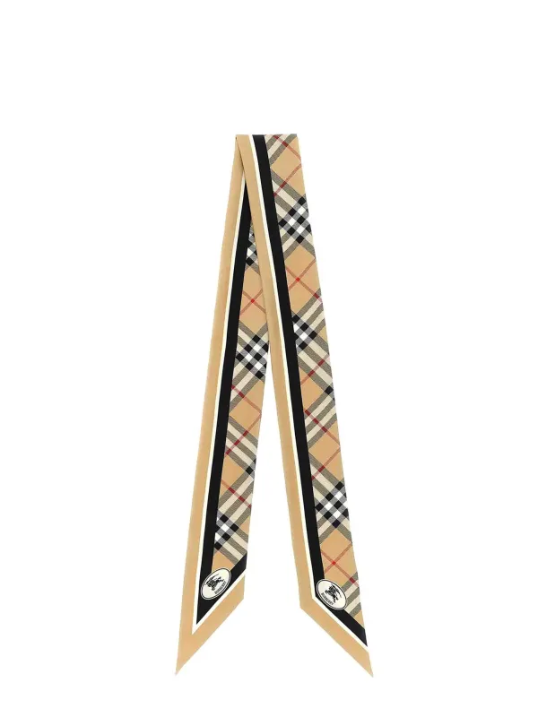 Medium Check Silk Bandeau made by Burberry