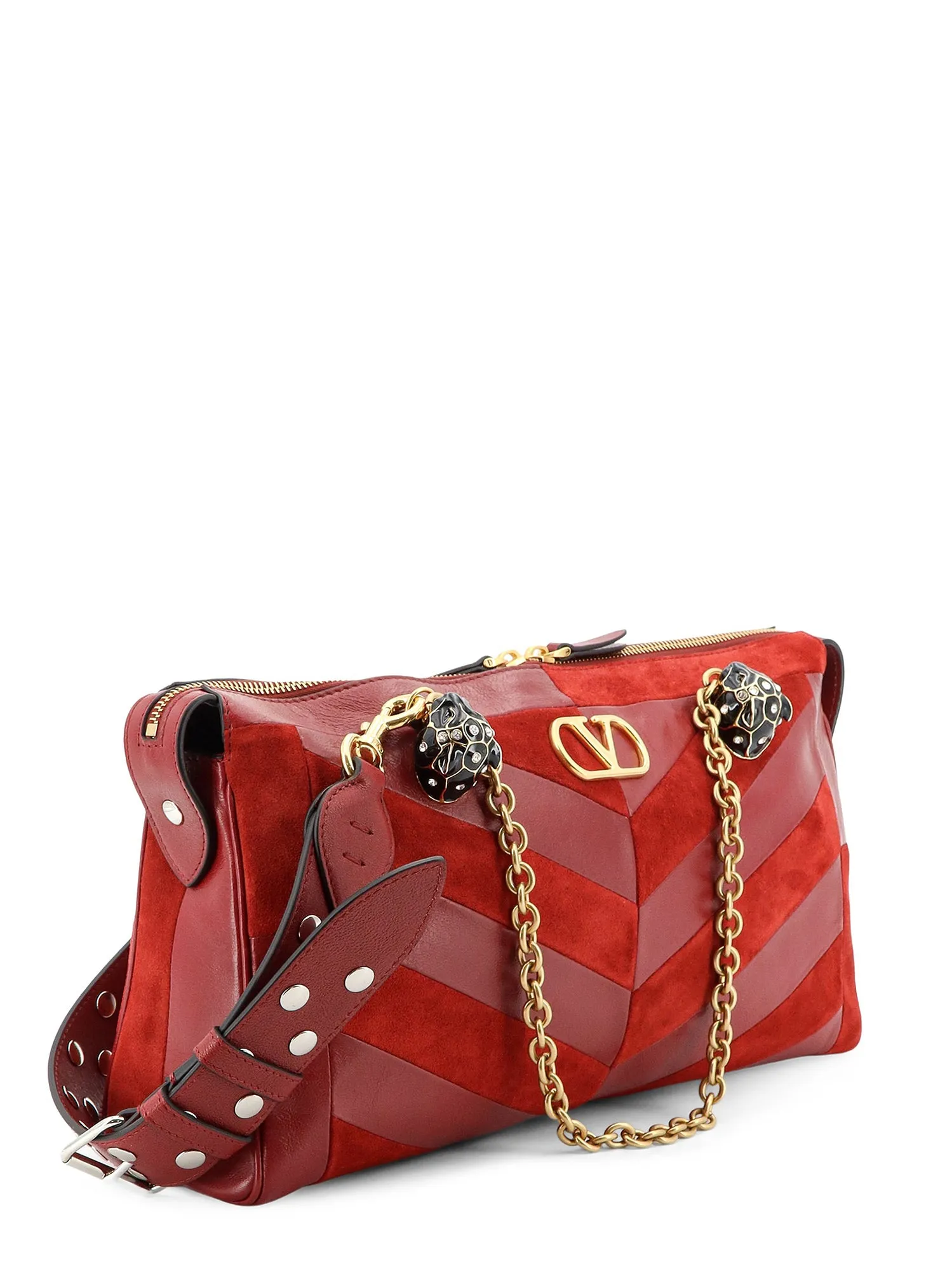 Panthea Suede And Leather Crossbody Bag sold by Wanan Luxury product image thumbnail 3
