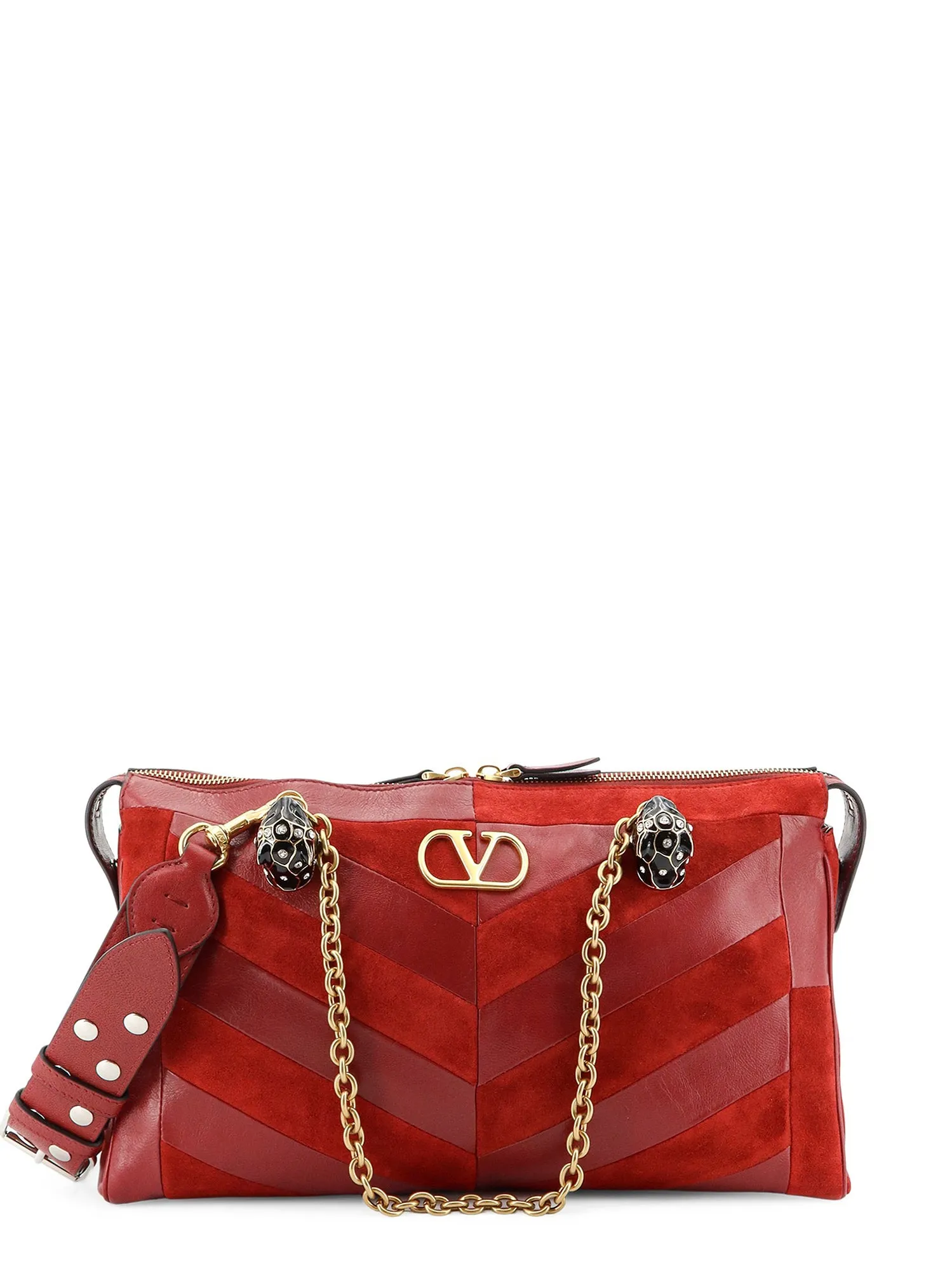 Panthea Suede And Leather Crossbody Bag sold by Wanan Luxury