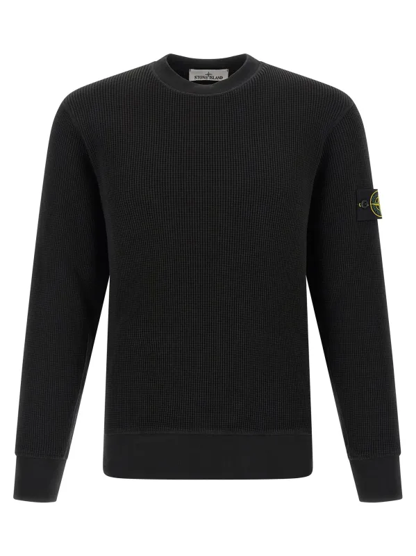 6100056 Sweatshirt Black made by Stone Island