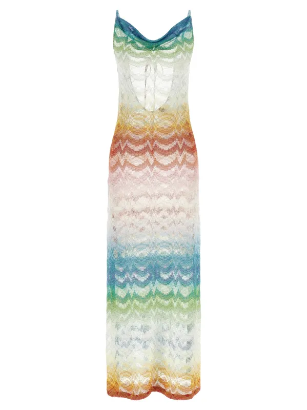 Shaded Lamé Viscose Dress Beachwear Multicolor made by Missoni