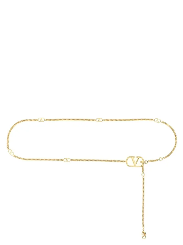 Vlogo Signature Belts Gold made by Valentino Garavani