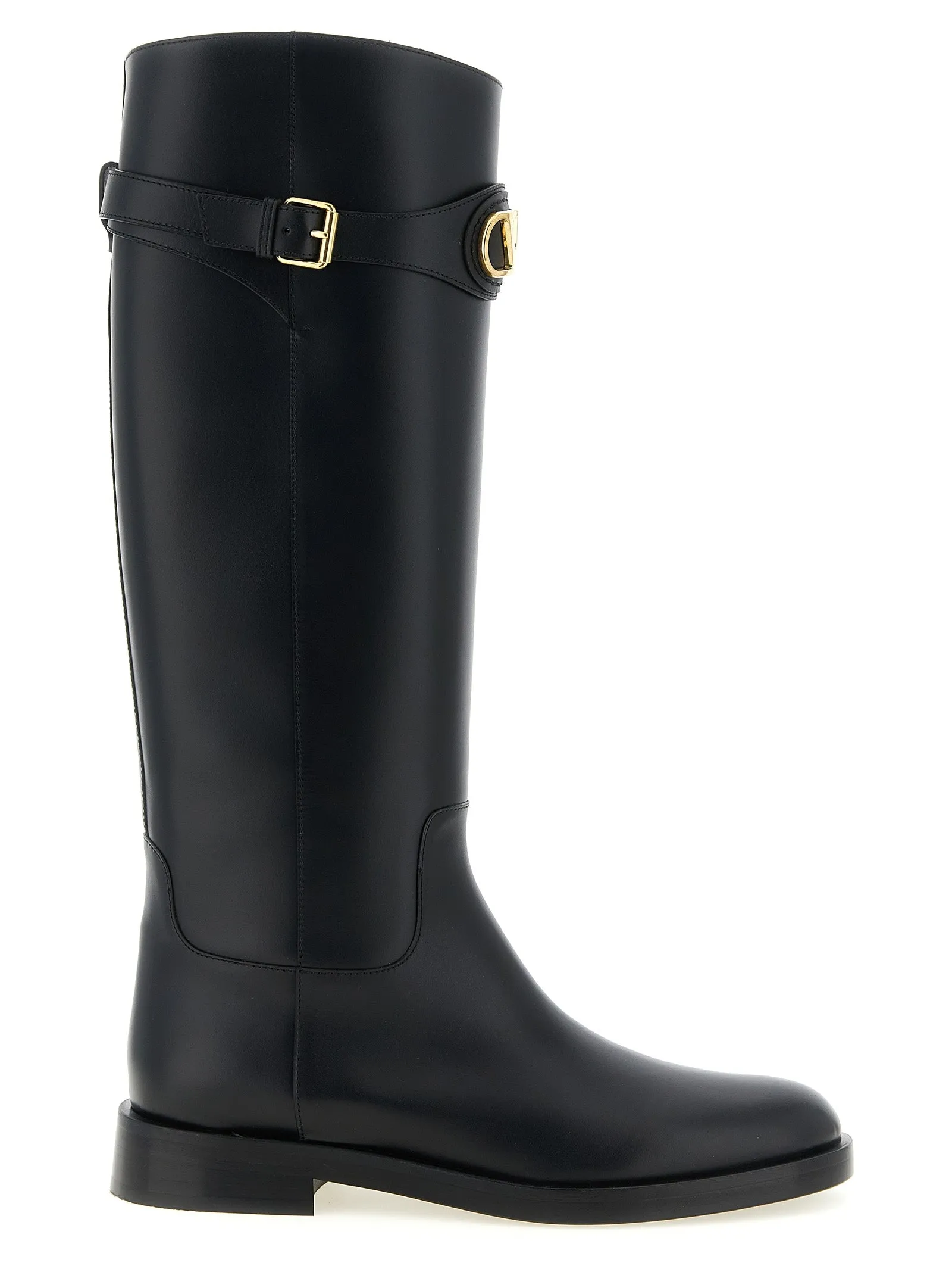 Vlogo Signature Boots And Ankle Boots Black sold by Wanan Luxury