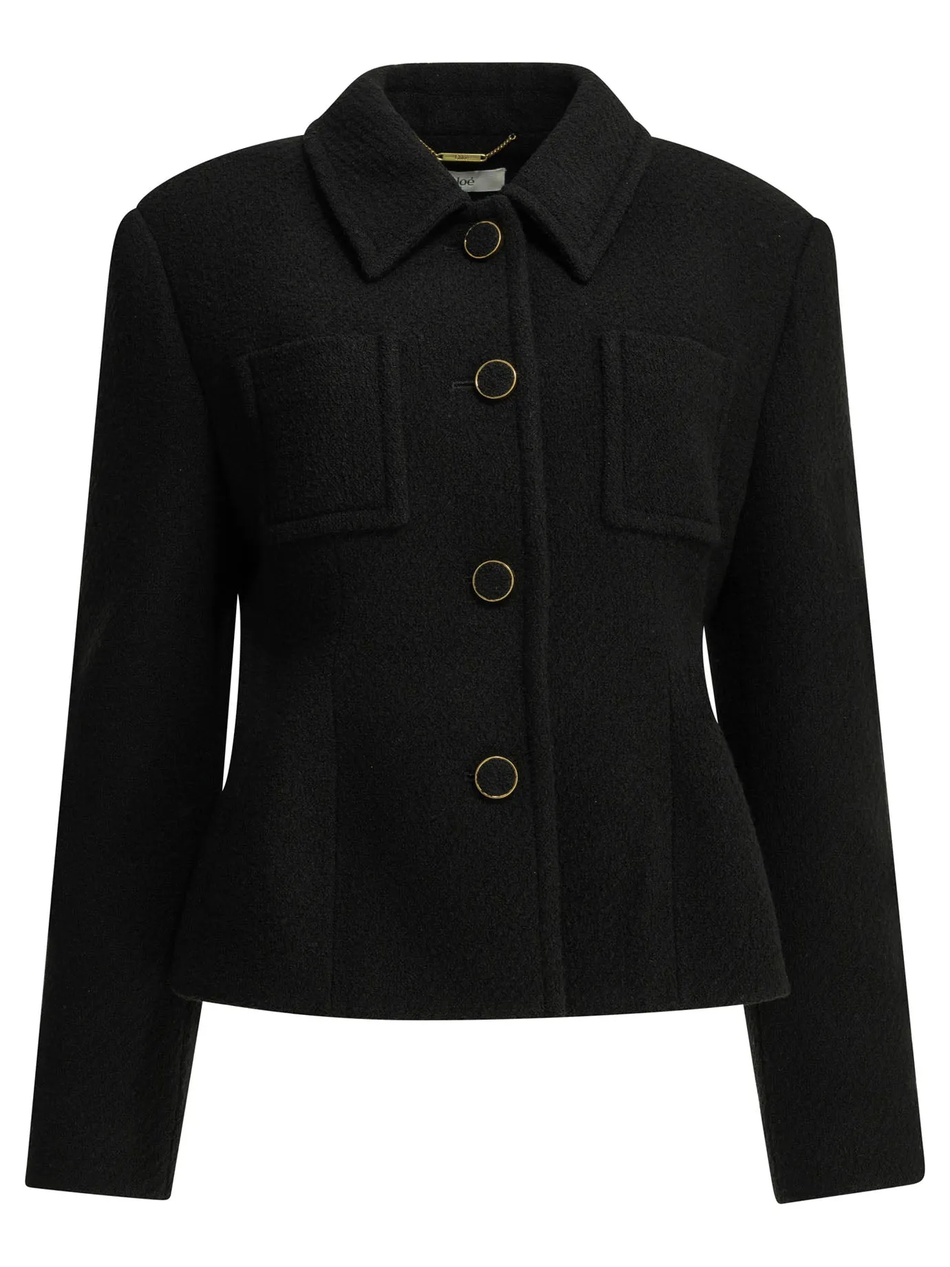Wool Blazer Jackets And Coats Black sold by Wanan Luxury