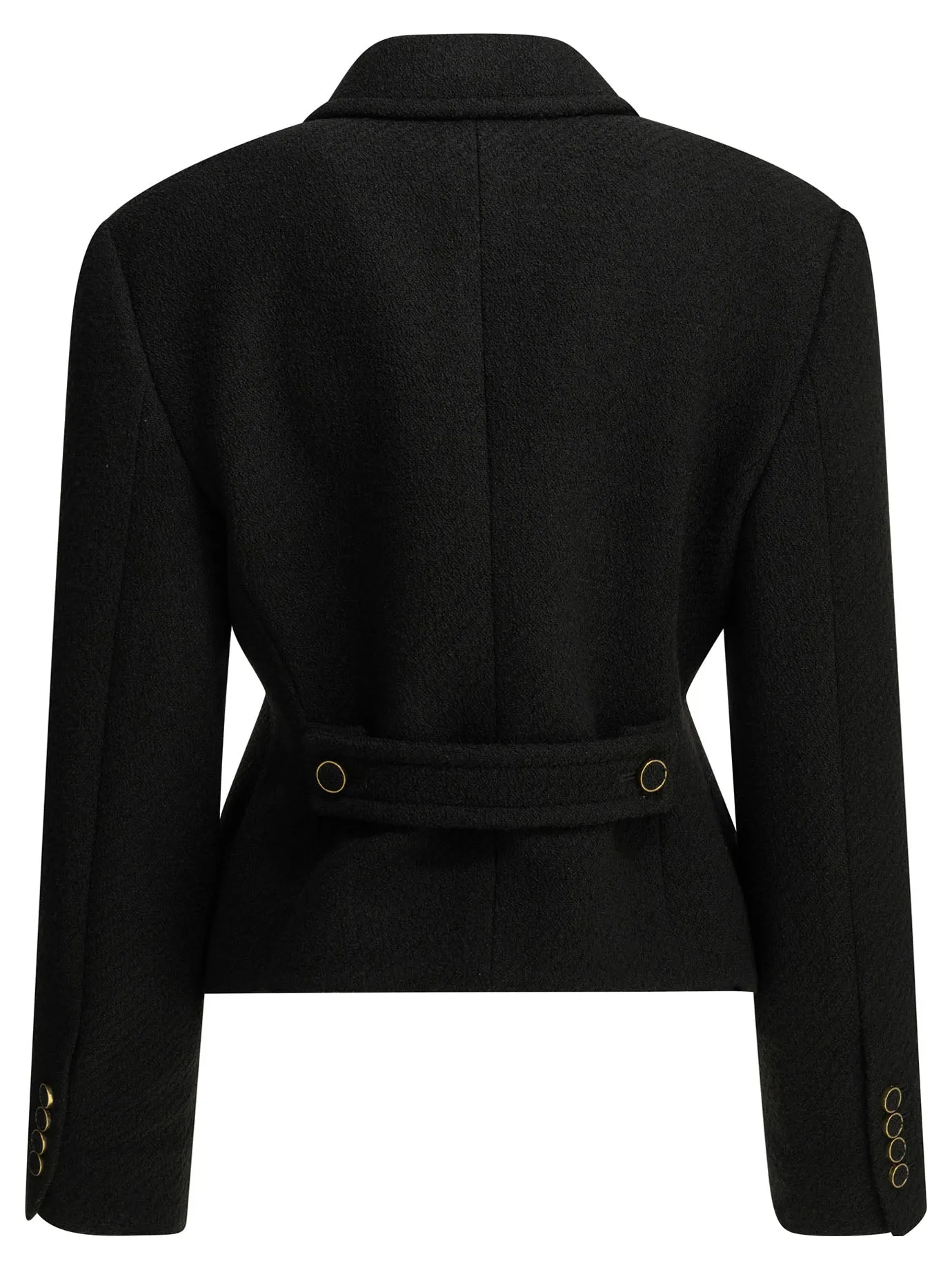 Wool Blazer Jackets And Coats Black sold by Wanan Luxury product image thumbnail 2
