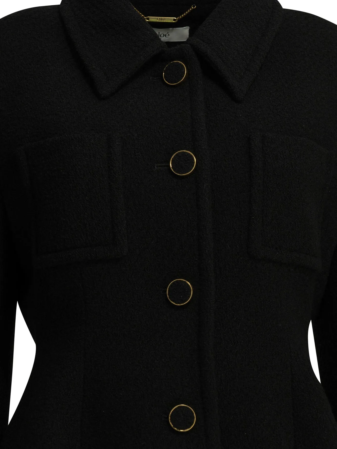 Wool Blazer Jackets And Coats Black sold by Wanan Luxury product image thumbnail 3
