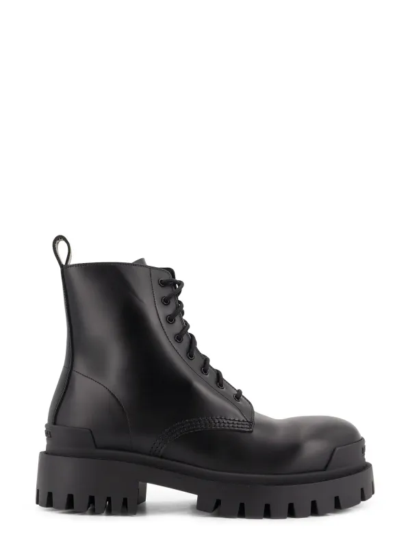 Leather Boots With Maxi Rubber Sole made by Balenciaga
