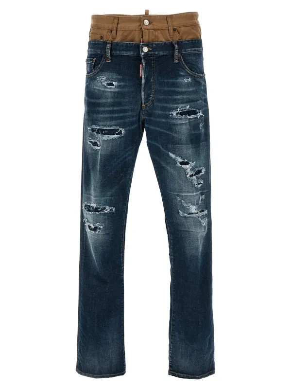Skinny Twin Pack Jeans Blue made by DSQUARED2