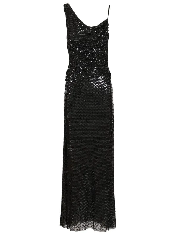 Draped Dress Dresses Black made by Self-Portrait