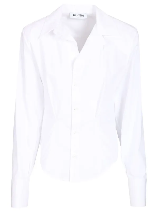 Shirt Cotton Popeline Shirts White made by The Attico