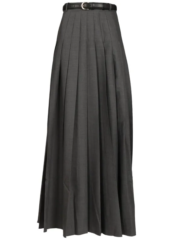 Long Skirt Skirts Grey made by Self-Portrait