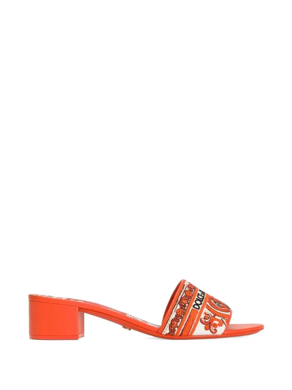 Maiolica Print Mules made by Dolce & Gabanna