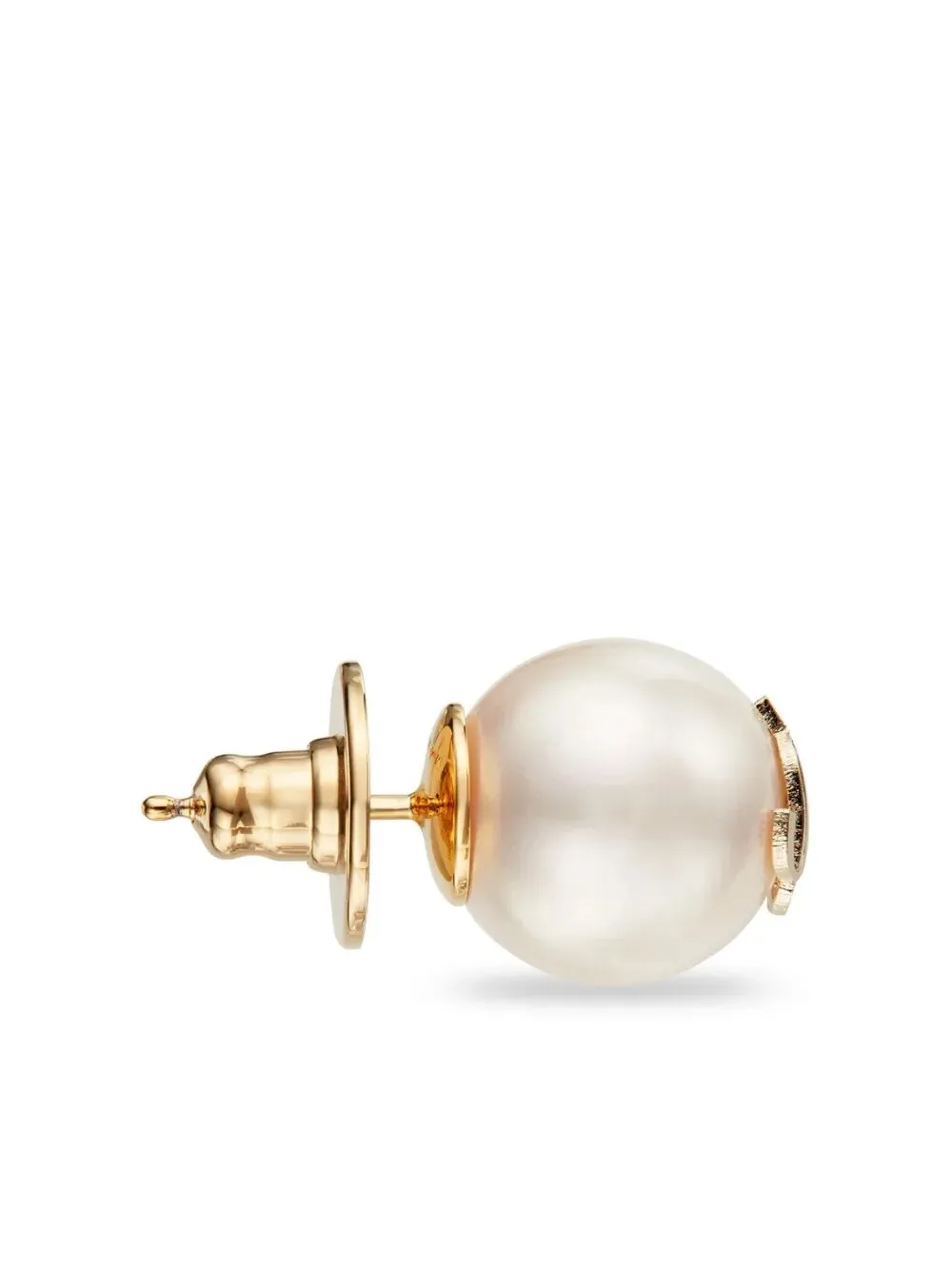 Gold-Finish Metal Jc Pearl Stud Earrings sold by Wanan Luxury product image thumbnail 3