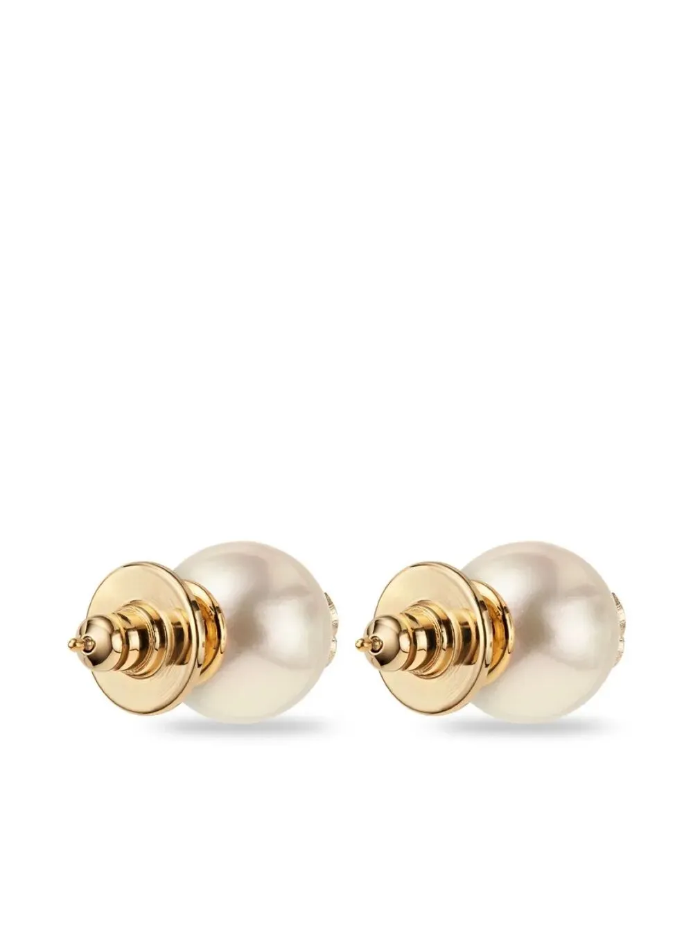 Gold-Finish Metal Jc Pearl Stud Earrings sold by Wanan Luxury product image thumbnail 4