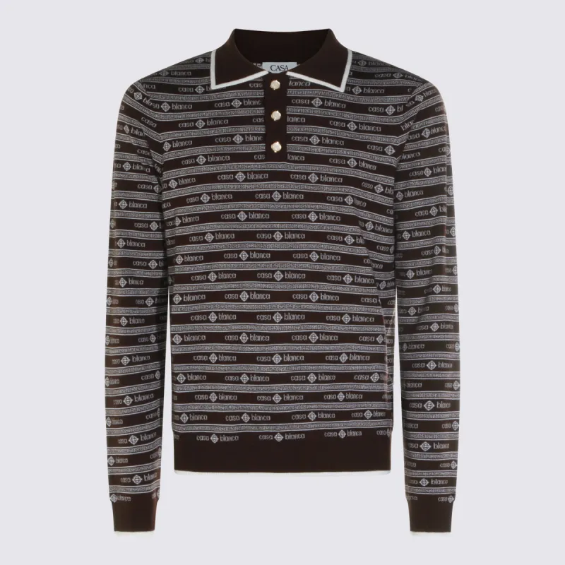 Sweaters Dark Brown made by Casablanca