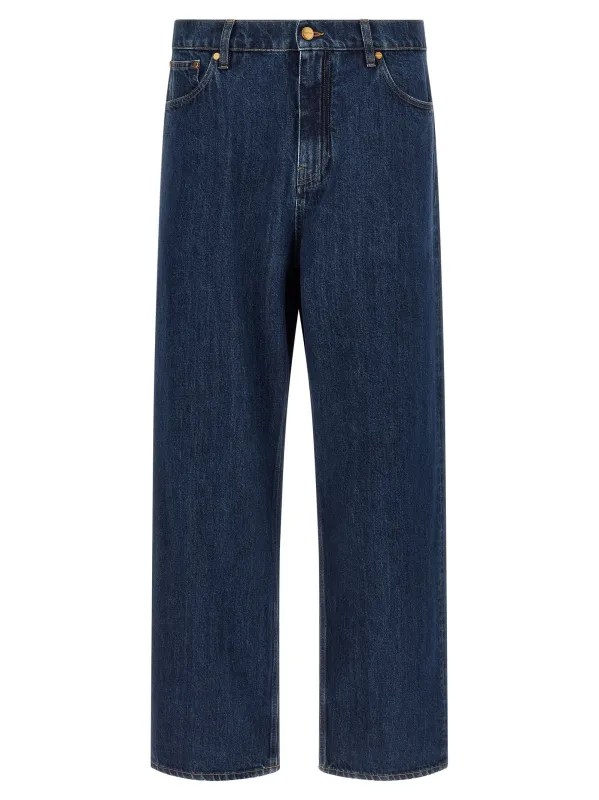 Straight Leg Jeans Blue made by Jil Sander