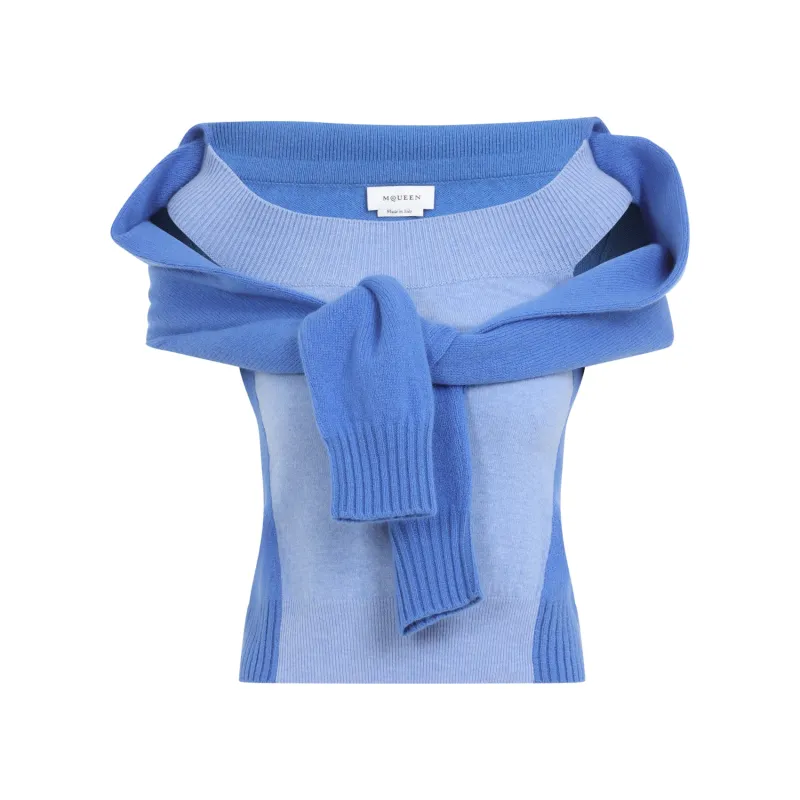 Pullover Blue made by Alexander McQueen