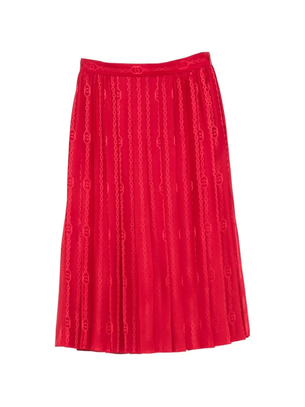 Silk Midi Skirt sold by Wanan Luxury