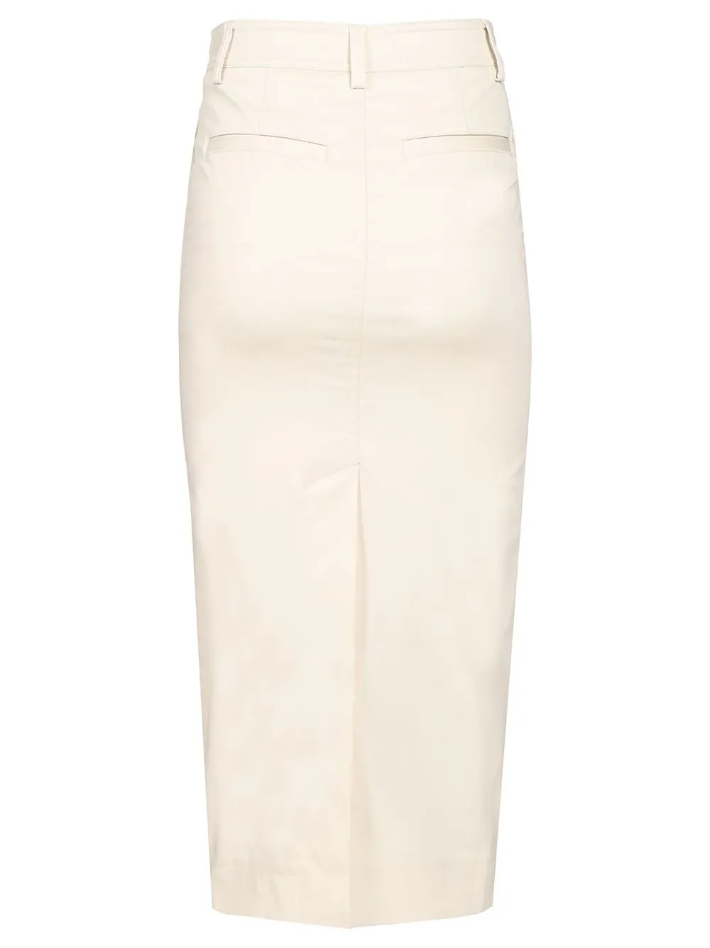 Gabardine Midi Skirt Skirts White sold by Wanan Luxury product image thumbnail 2