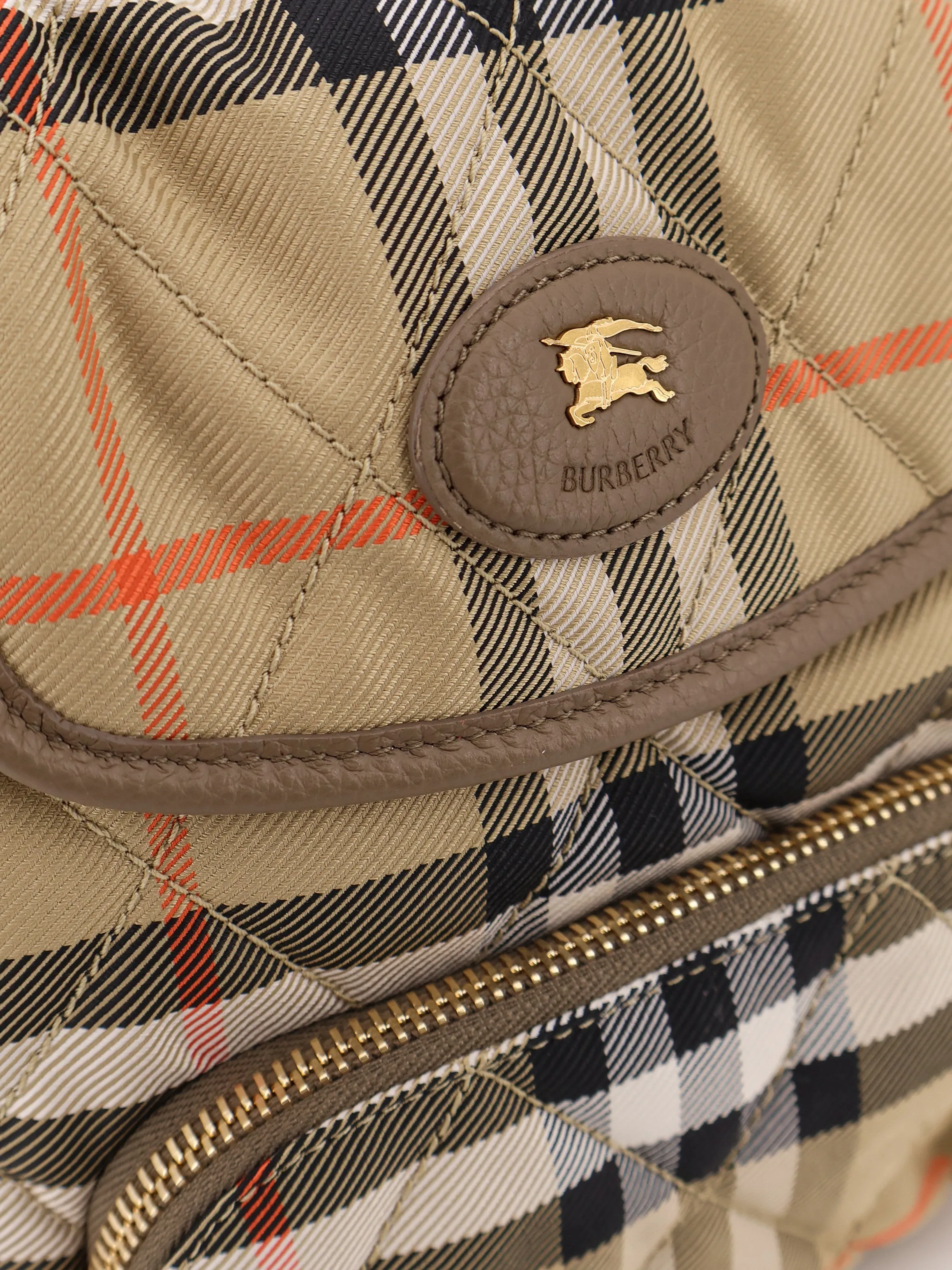 Horseshoe Nylon Backpack With Check Pattern sold by Wanan Luxury product image thumbnail 5