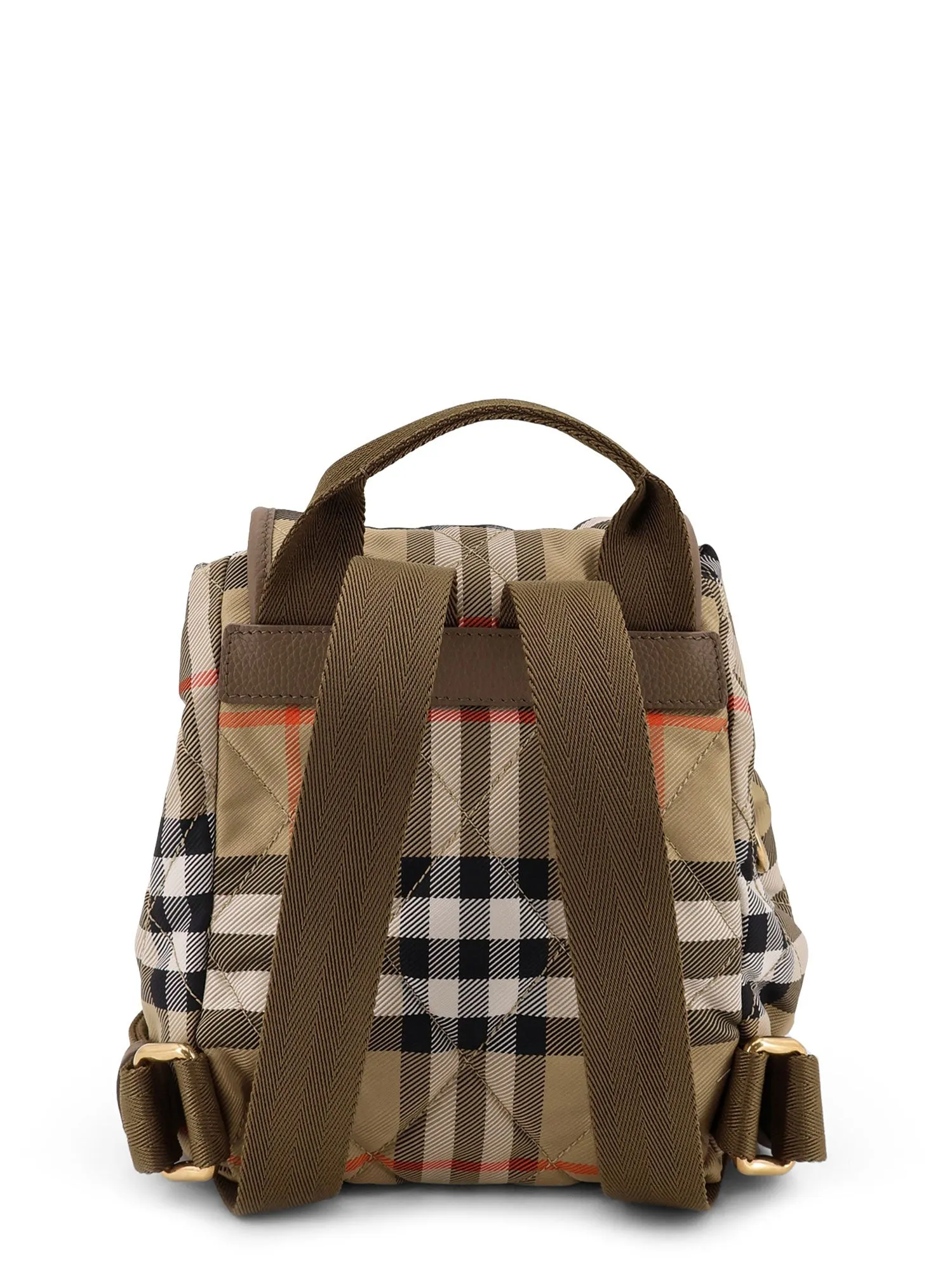Horseshoe Nylon Backpack With Check Pattern sold by Wanan Luxury product image thumbnail 2