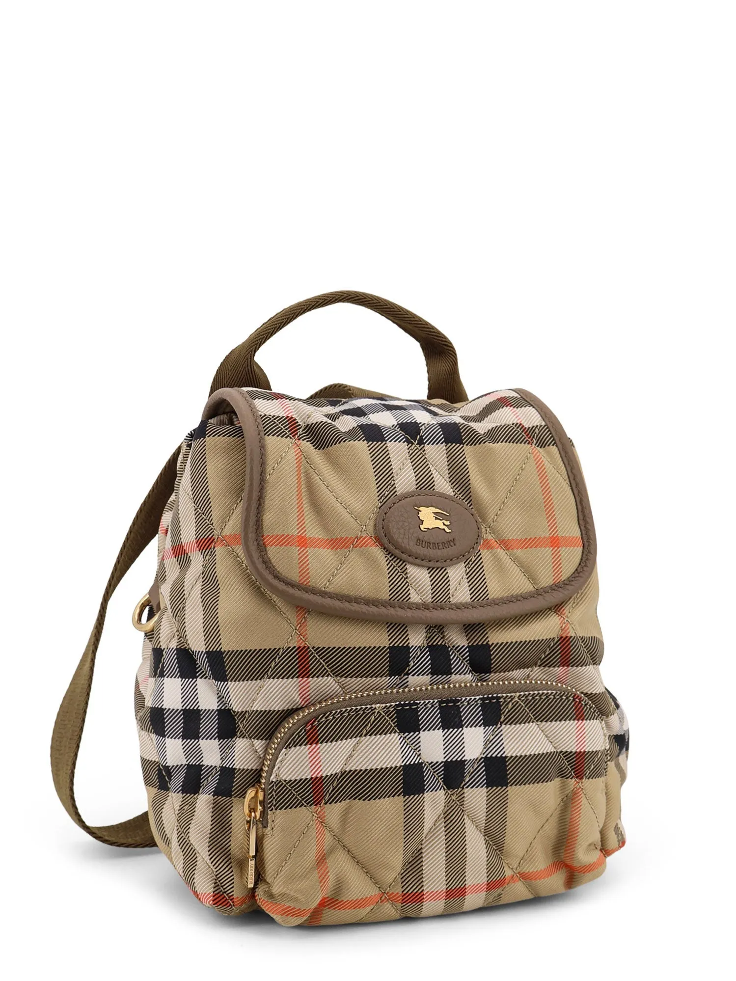 Horseshoe Nylon Backpack With Check Pattern sold by Wanan Luxury product image thumbnail 3