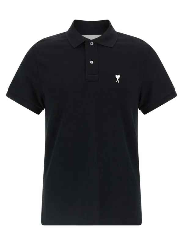 Ami De Coeur Polo Black made by Ami