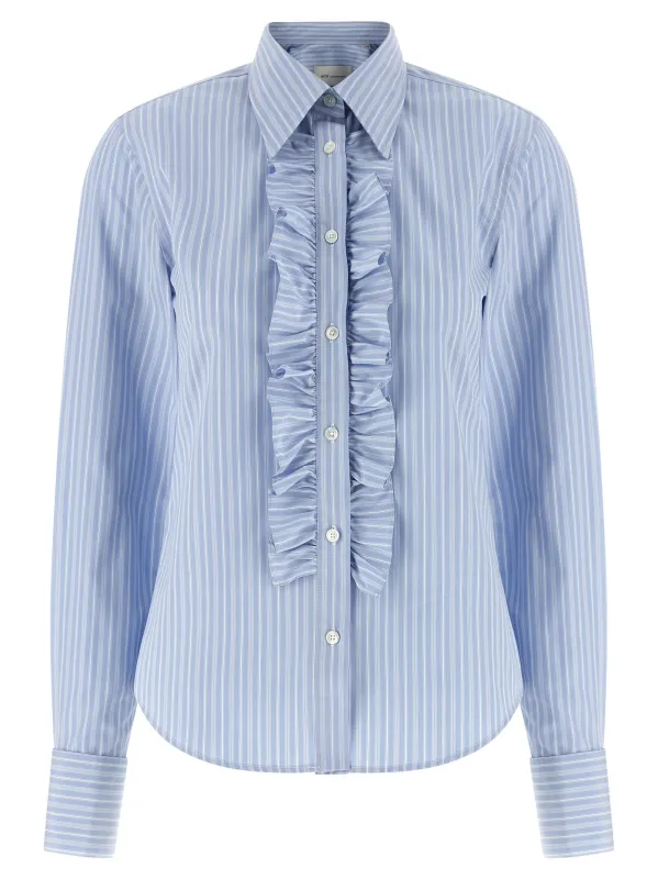 Jabot Shirt Light Blue made by Ami