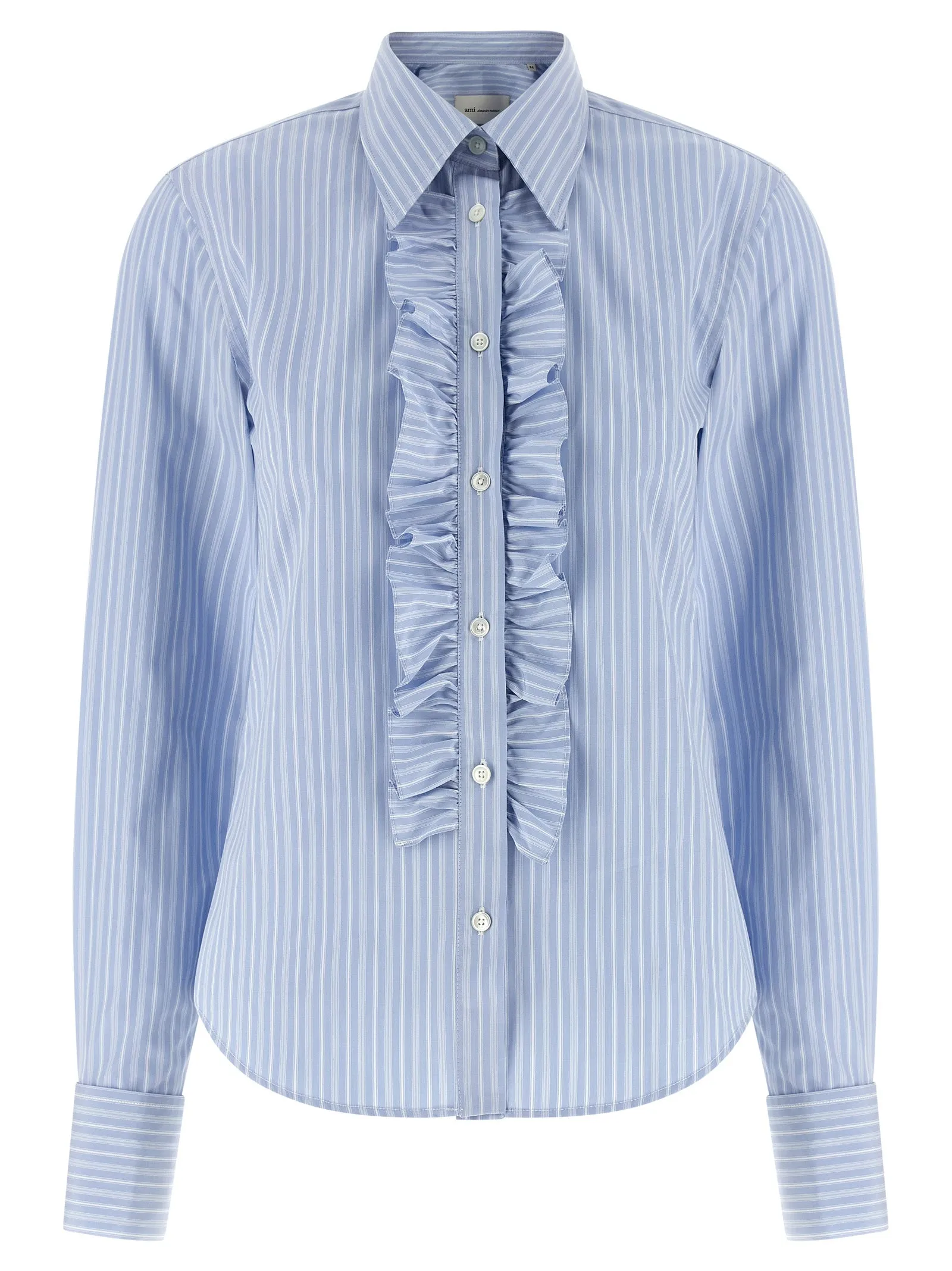 Jabot Shirt Light Blue sold by Wanan Luxury