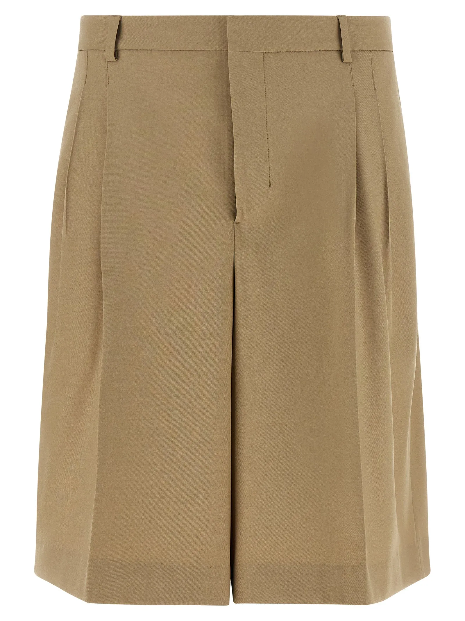 Fresh Wool Bermuda Shorts Bermuda And Short Beige sold by Wanan Luxury